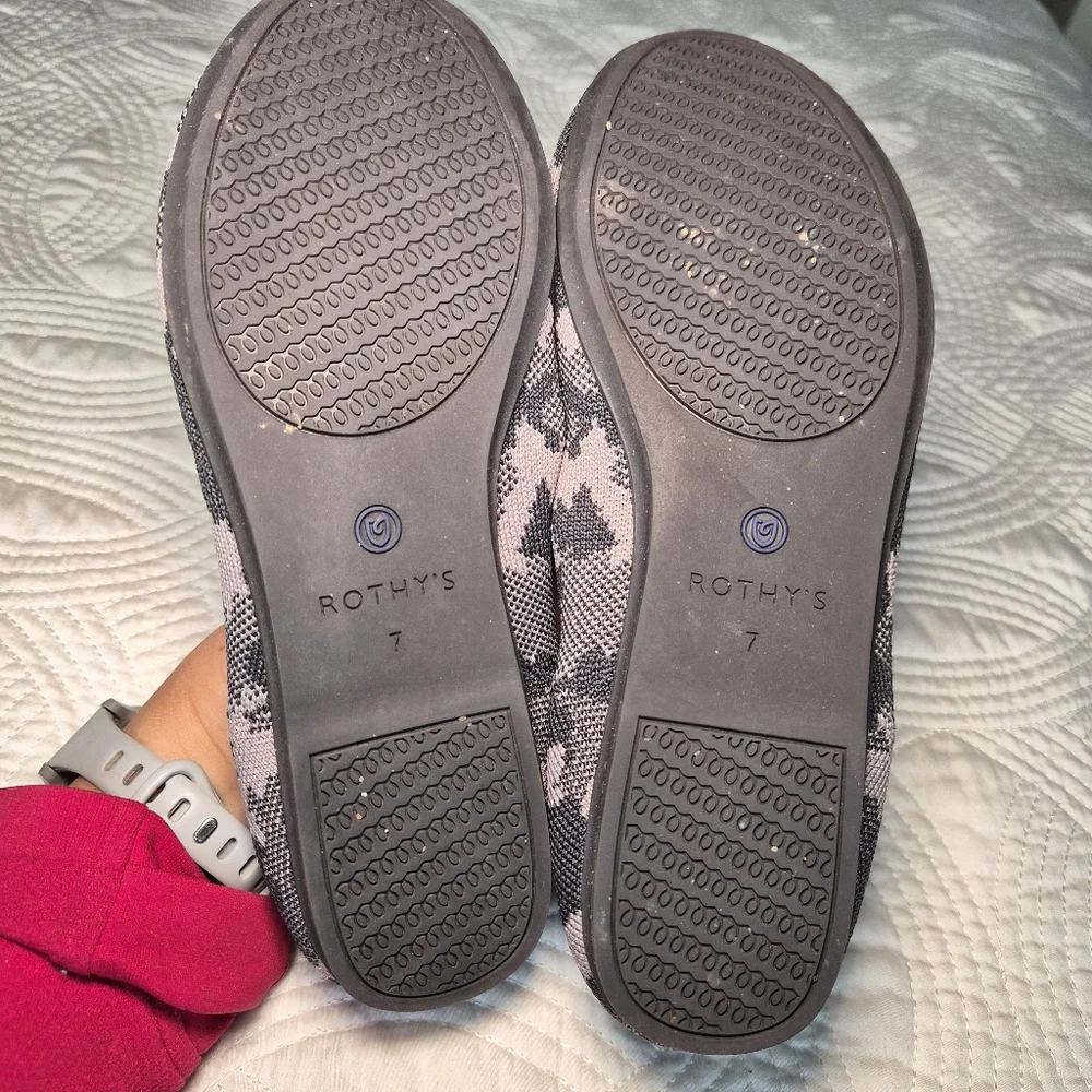 VGUC Rothy’s Botanicamo Grey Loafers Retired 7